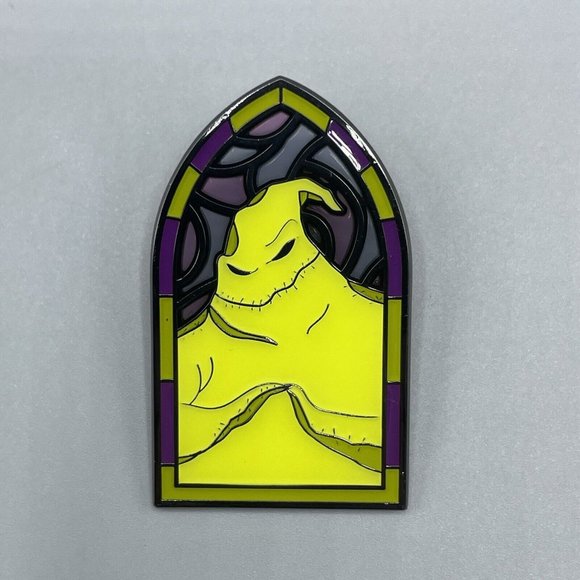 Oogie Boogie Nightmare Before Christmas Stained Glass Pin Loungefly New Open - Picture 1 of 5